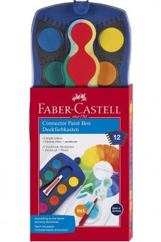 Αποσπώμενες νερομπογιές Connector σε σετ 12 χρωμάτων Faber-Castell
